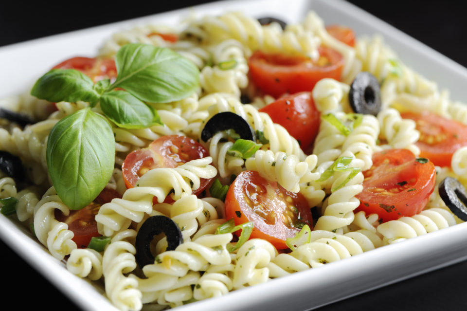 Fusilli pasta salad