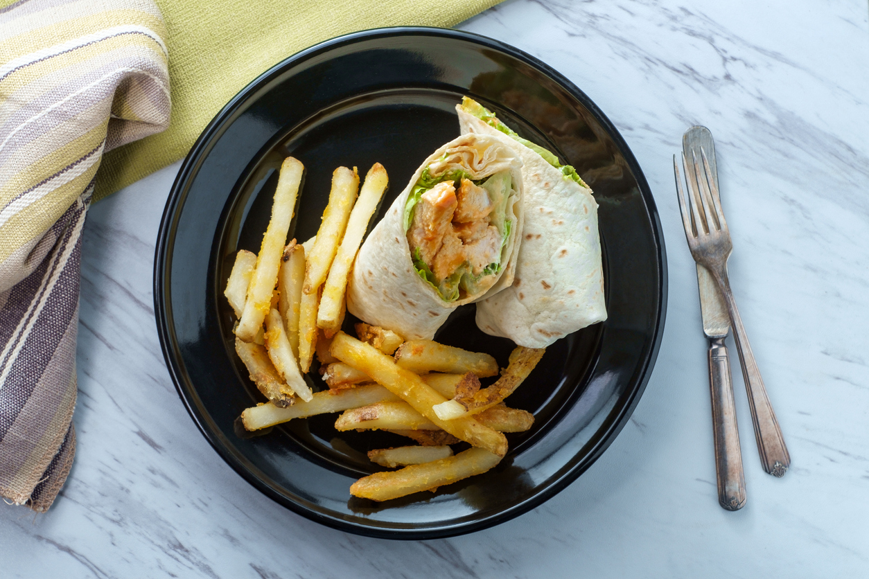 Buffalo Chicken Sandwich Wrap